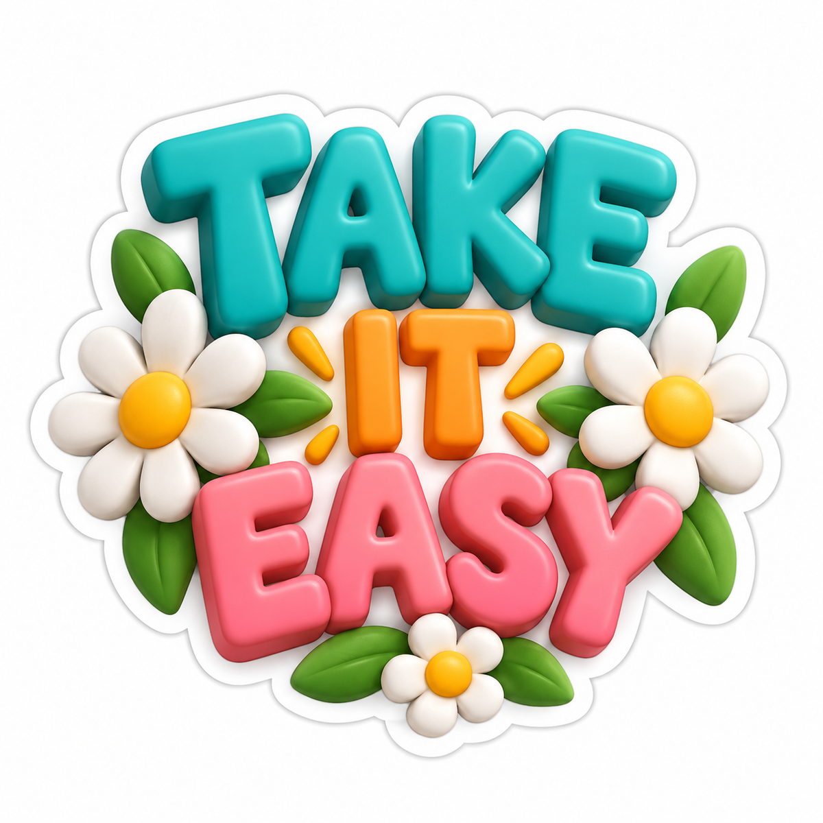 Take It Easy Vinyl Sticker Decal