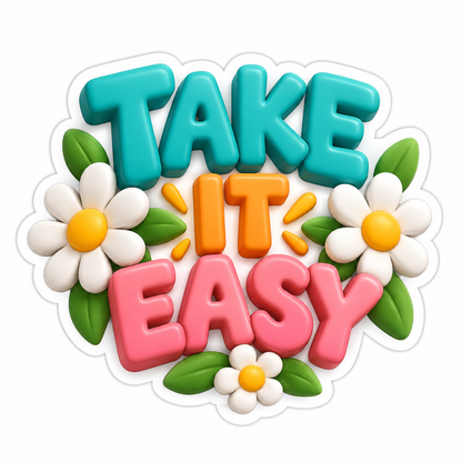 Take It Easy Vinyl Sticker Decal