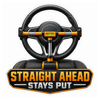 Steering Wheel Centering Holder Vinyl Sticker Decal