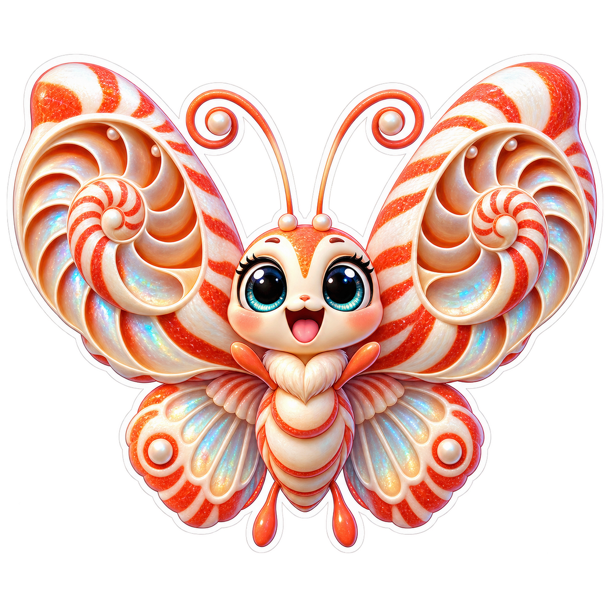 Nautilus Spiral Cheer Vinyl Sticker Decal