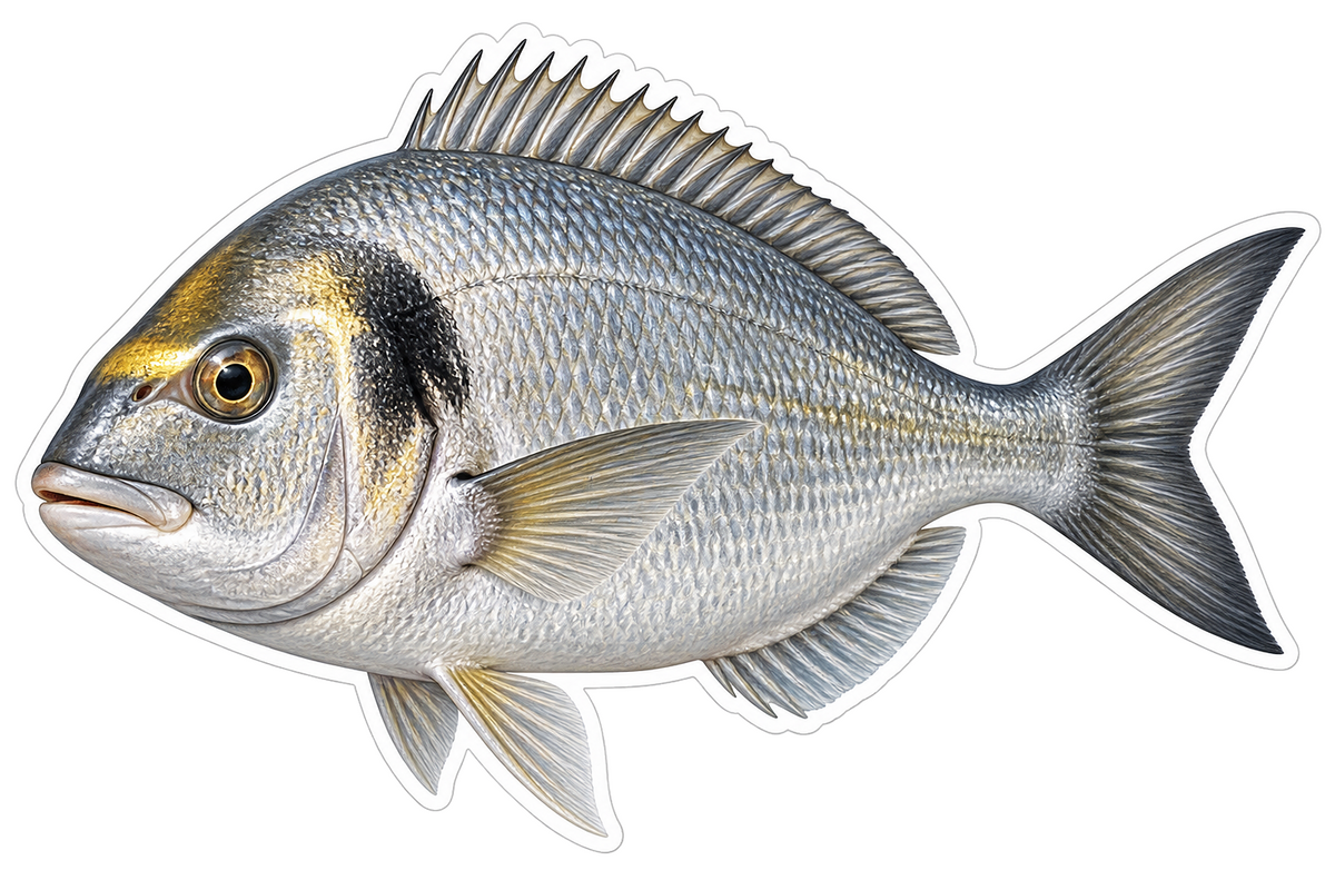 Gilthead Seabream Vinyl Sticker Decal