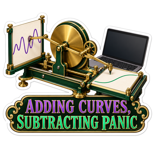 Adding Curves Subtracting Panic Kelvin Integrator Vinyl Sticker Decal