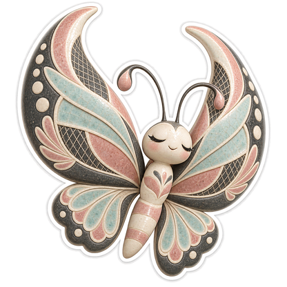 Butterfly Sgraffito Arc Dreamer Vinyl Sticker Decal