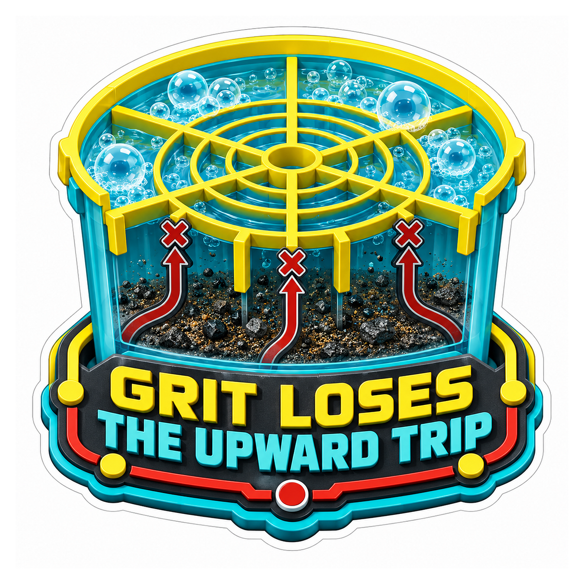 Car Wash Bucket Grit Guard Vinyl Sticker Decal