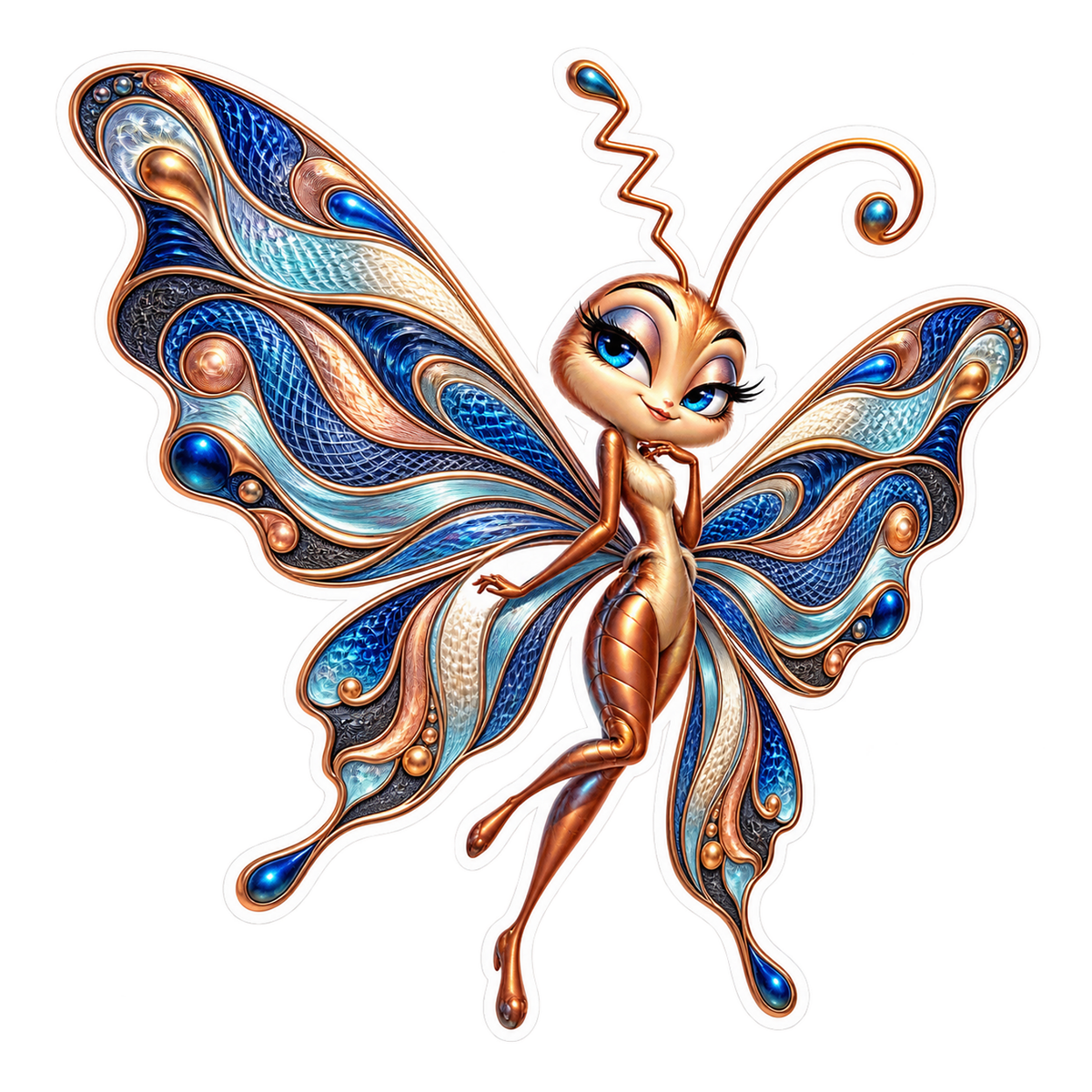 Guilloche Wave Sway Vinyl Sticker Decal