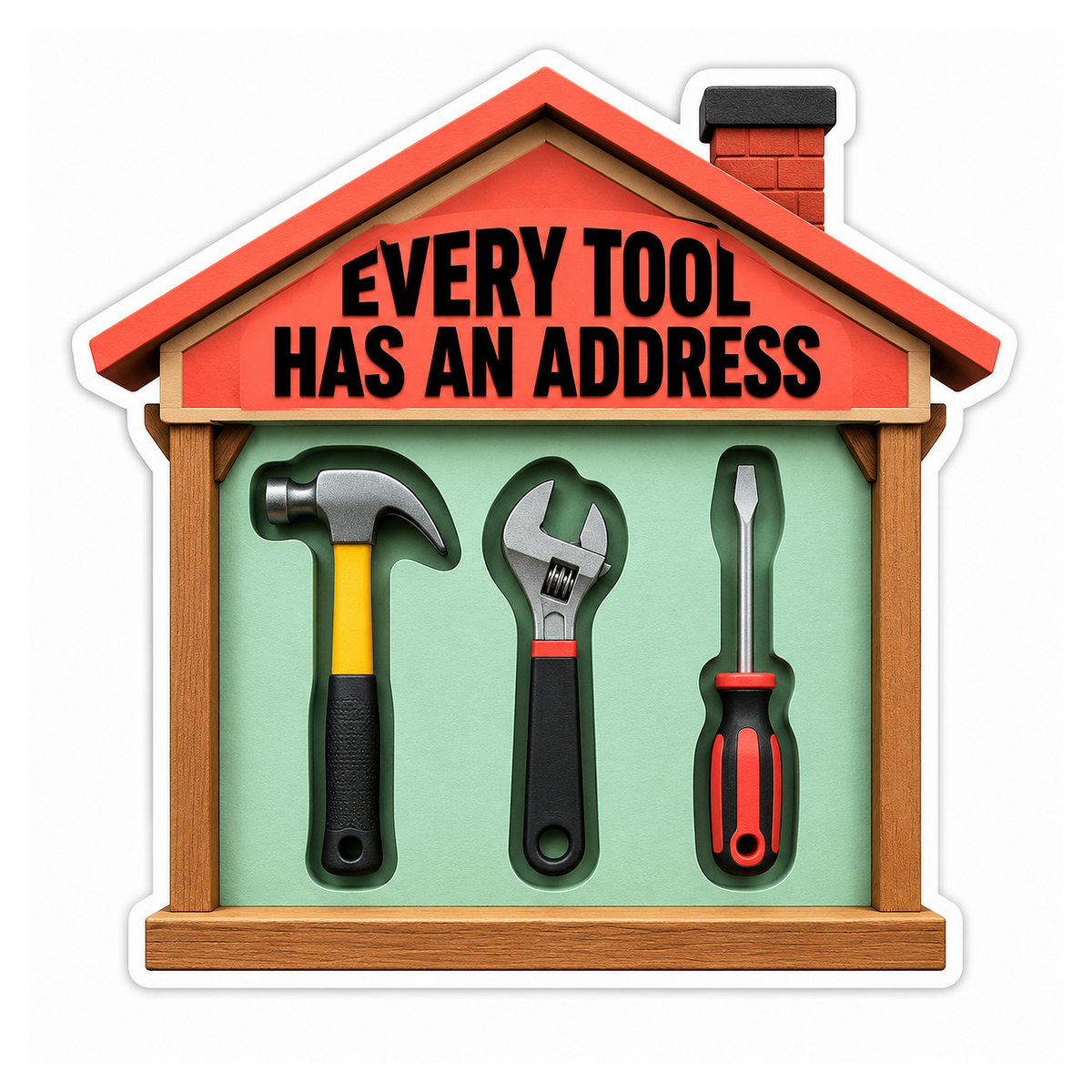 Garage Tool Shadow Board Vinyl Sticker Decal
