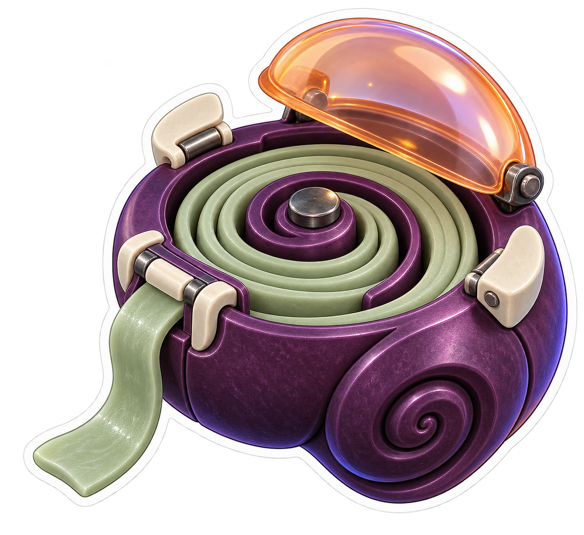 Painting Plum Silicone Masking Putty Keeper Vinyl Sticker Decal