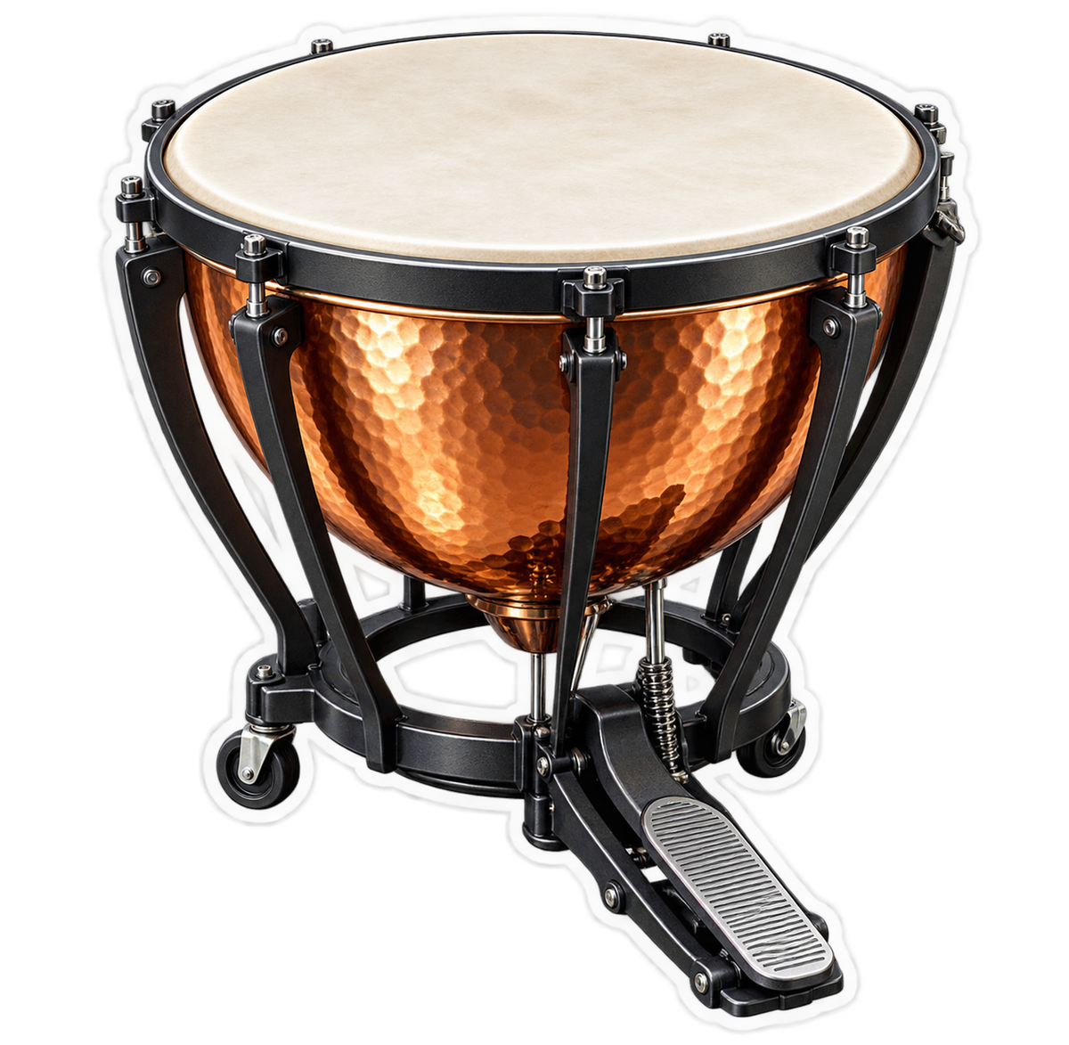 Orchestral World Percussion Timpani Vinyl Sticker Decal