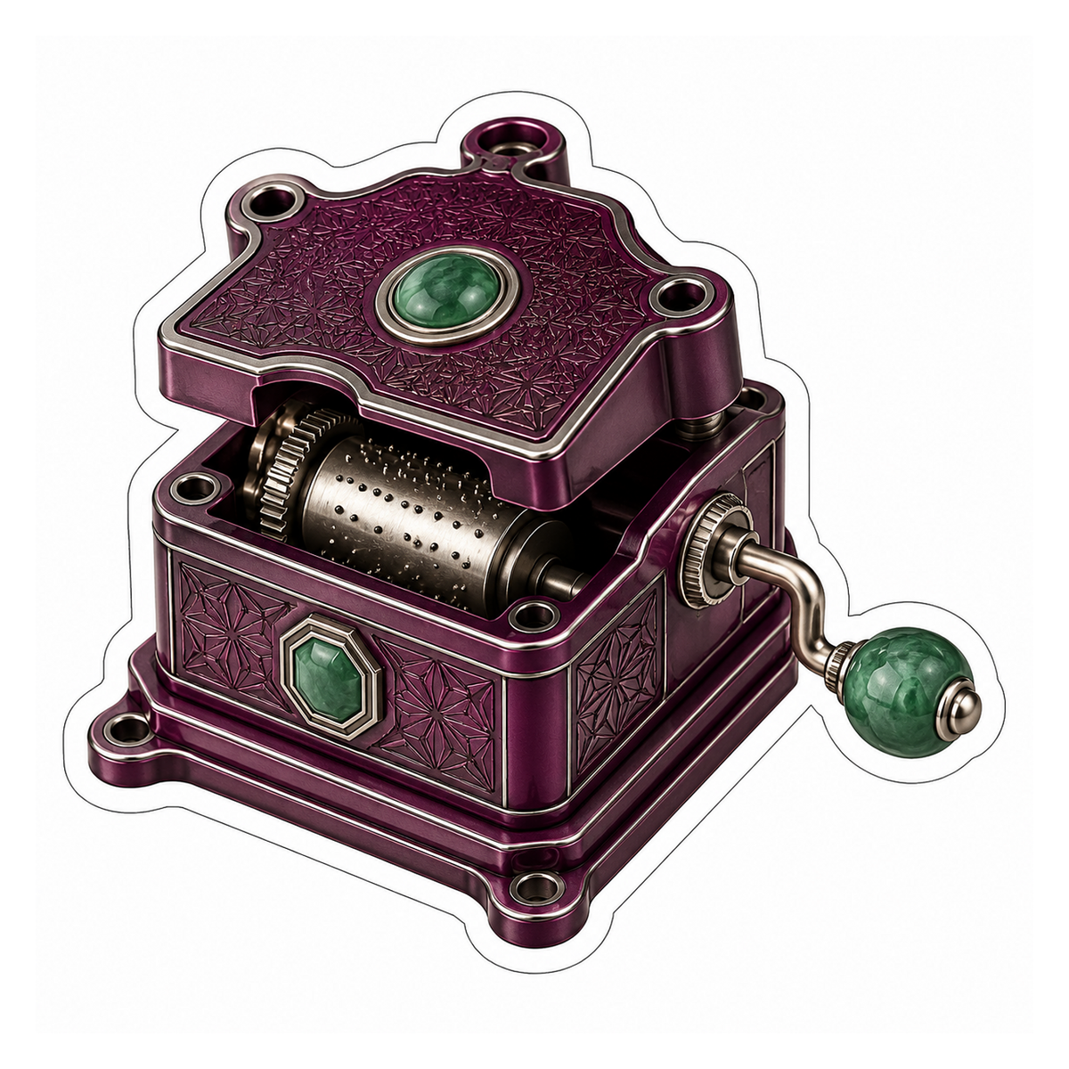 Blend Door Actuator Music Box Vinyl Sticker Decal