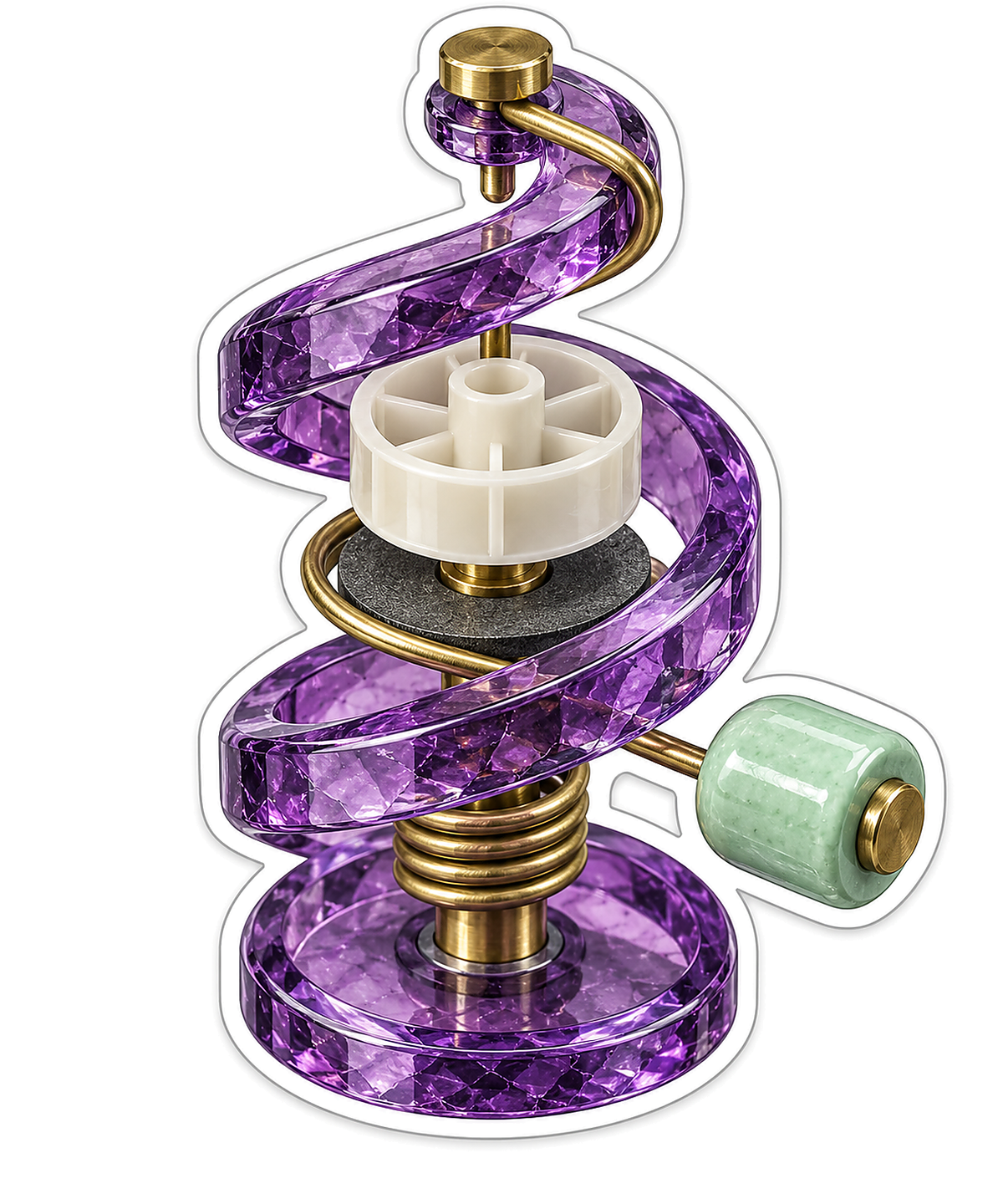 Repair Amethyst Take Up Torque Helical Cradle Vinyl Sticker Decal