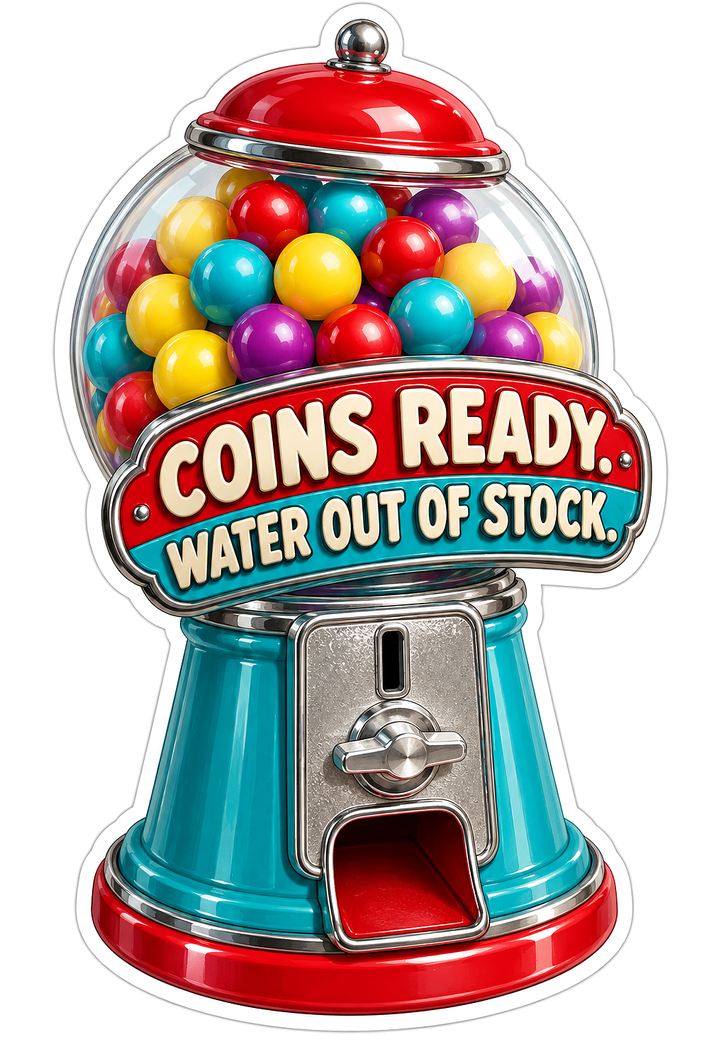 Coins Ready Vinyl Sticker Decal