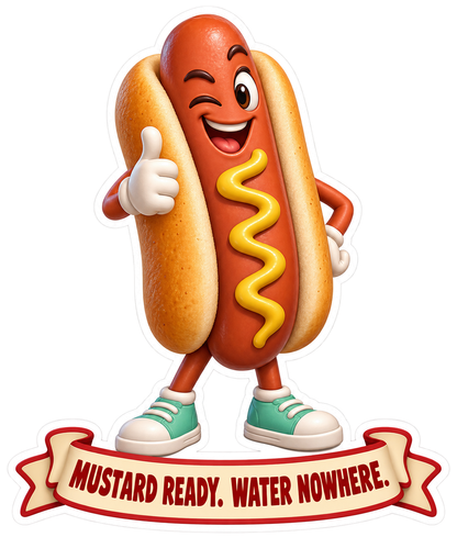 Mustard Ready Vinyl Sticker Decal