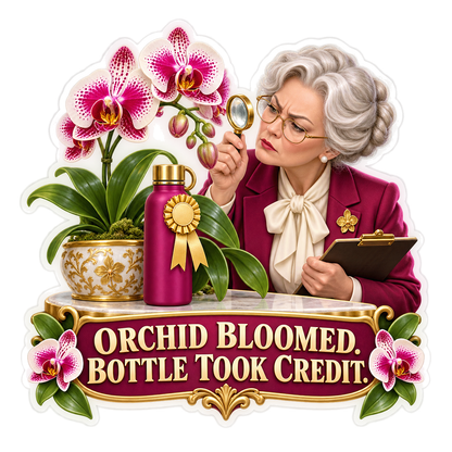 Orchid Bloomed Vinyl Sticker Decal