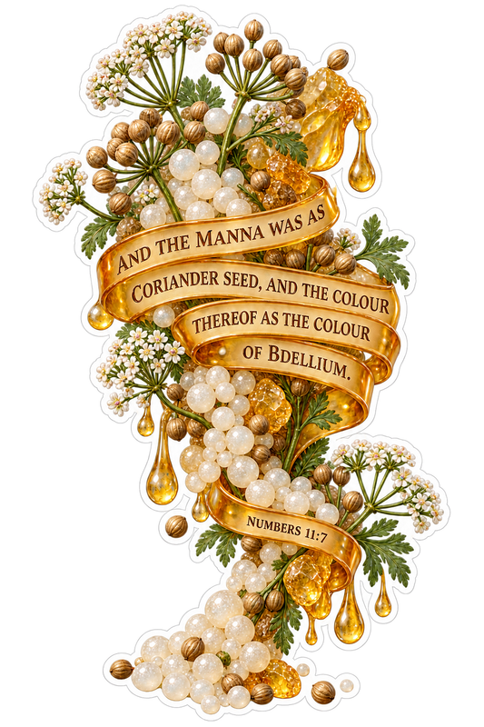 Bible Manna Coriander Bdellium Numbers 11 7 Vinyl Sticker Decal