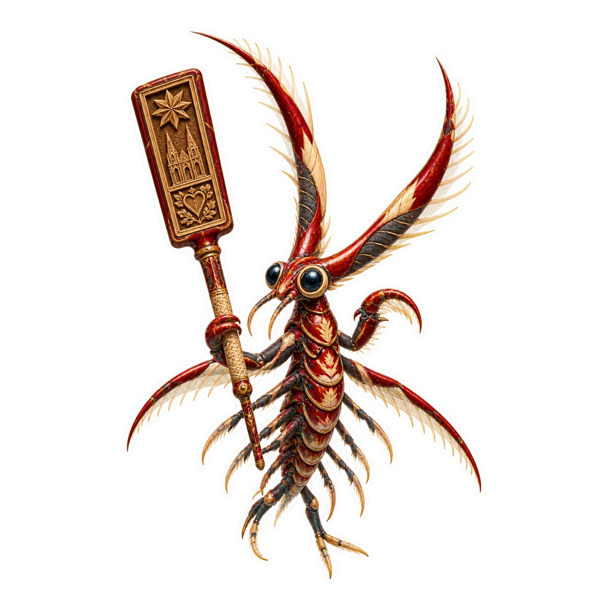 Urushi Marquetry Marrella Printen Punch Frame Vinyl Sticker Decal