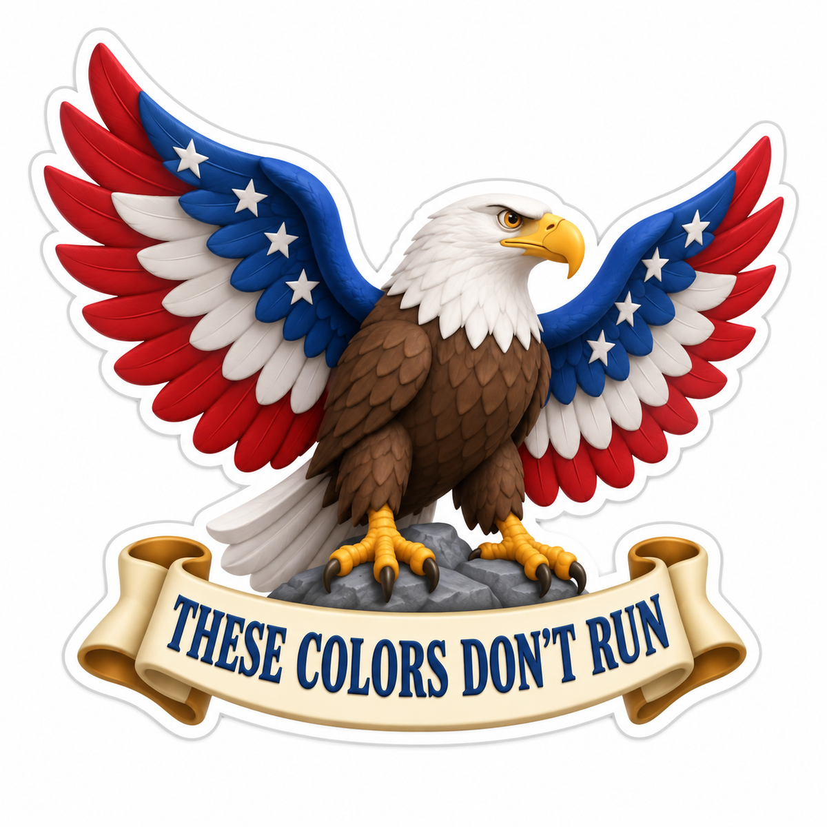 These Colors Don'T Run Vinyl Sticker Decal