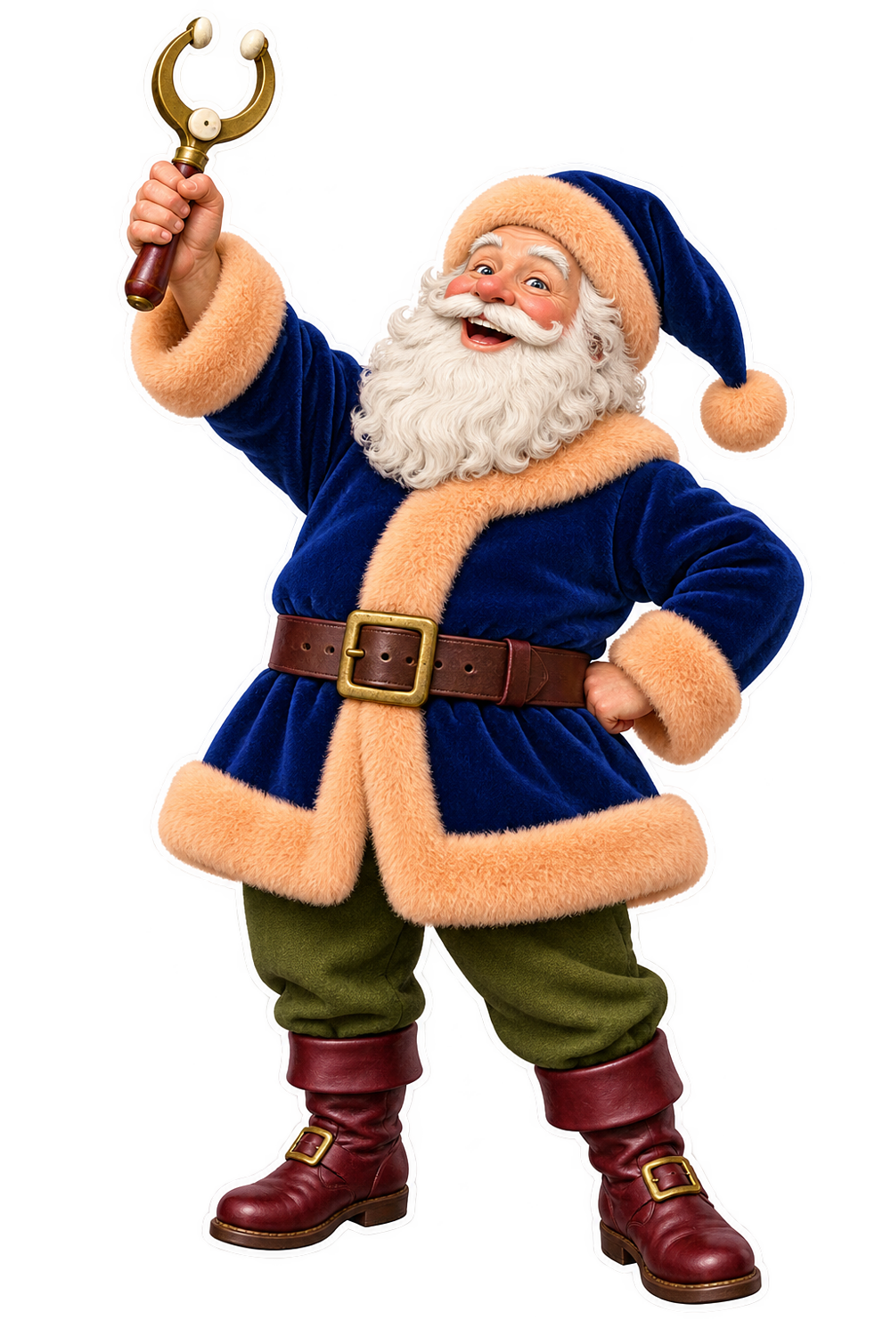 Santa Brass Bellfounder Tuning Fork Caliper Vinyl Sticker Decal