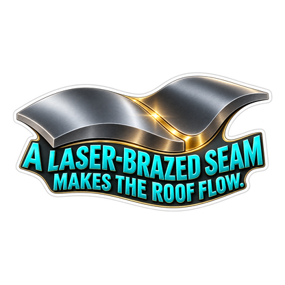 Roof Laser Braze Seam Vinyl Sticker Decal