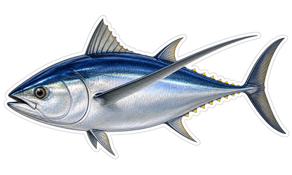 Albacore Tuna Vinyl Sticker Decal