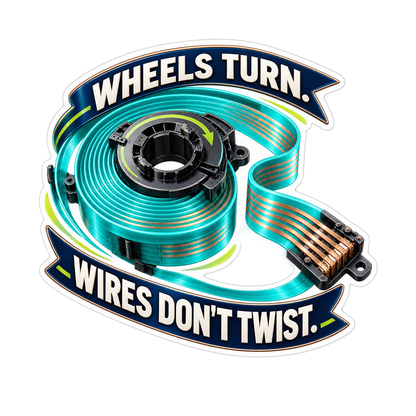 Clock Spring Wires Dont Twist Vinyl Sticker Decal