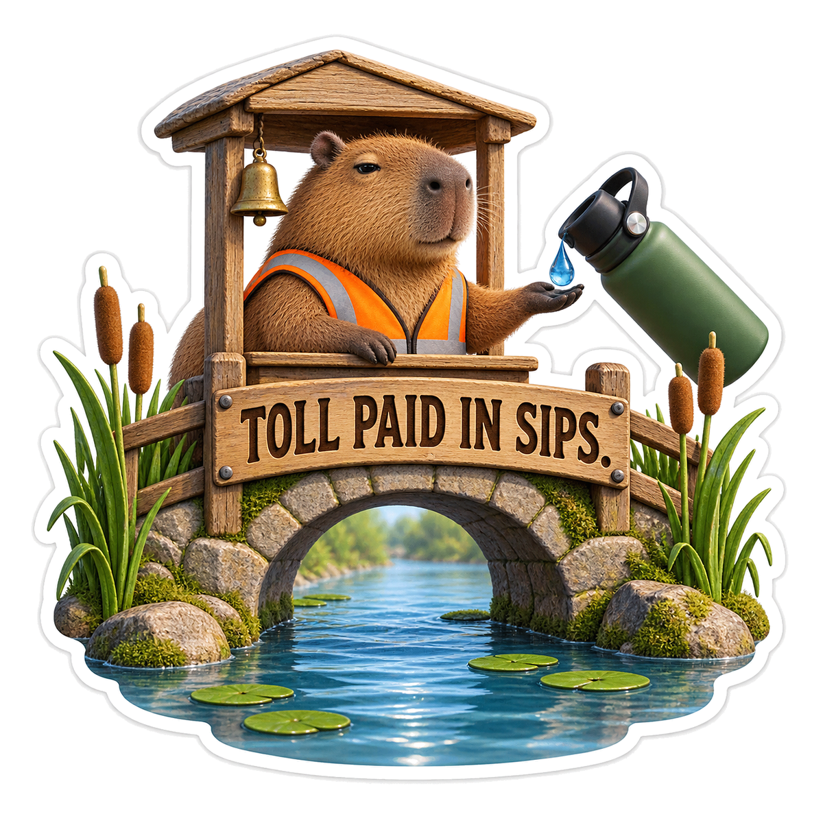 Toll Paid Vinyl Sticker Decal