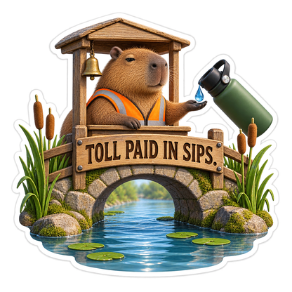 Toll Paid Vinyl Sticker Decal