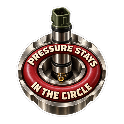 Injector O Ring Pressure Circle Vinyl Sticker Decal