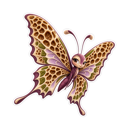Mycology Morel Honeycomb Glide Vinyl Sticker Decal