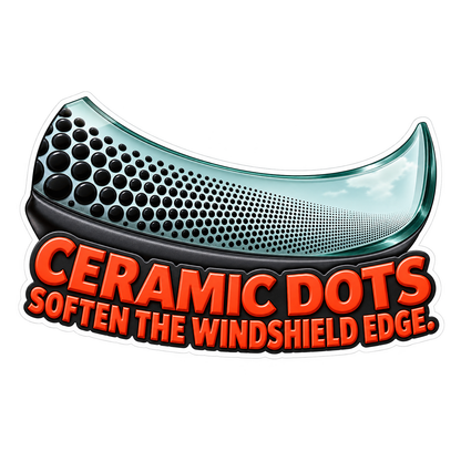 Windshield Frit Ceramic Dots Vinyl Sticker Decal