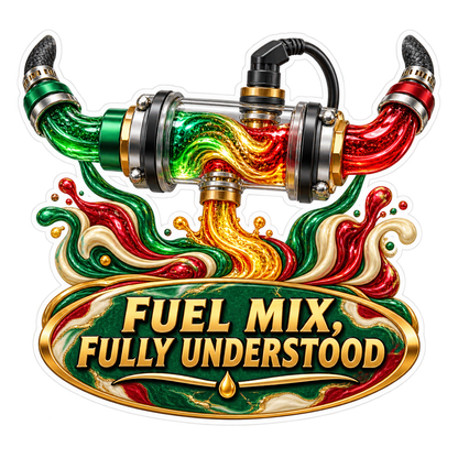 Fuel Composition Sensor Mix Vinyl Sticker Decal