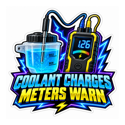 Cooling System Electrolysis Meter Vinyl Sticker Decal