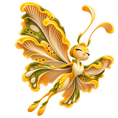 Chanterelle Fold Glide Vinyl Sticker Decal