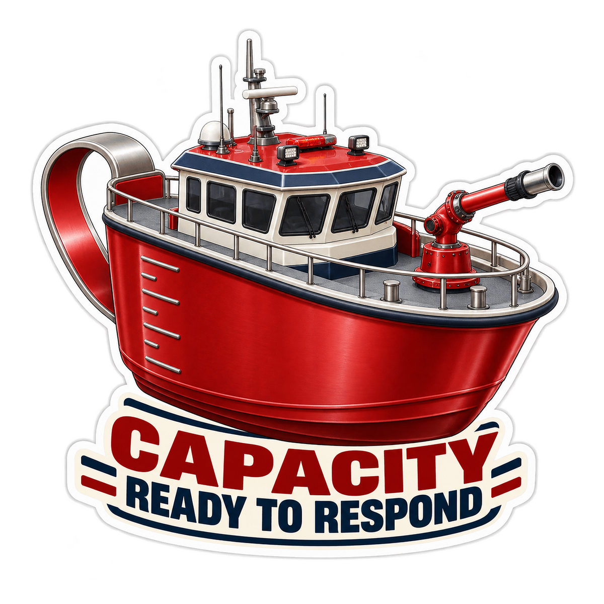 Capacity Ready To Respond Vinyl Sticker Decal
