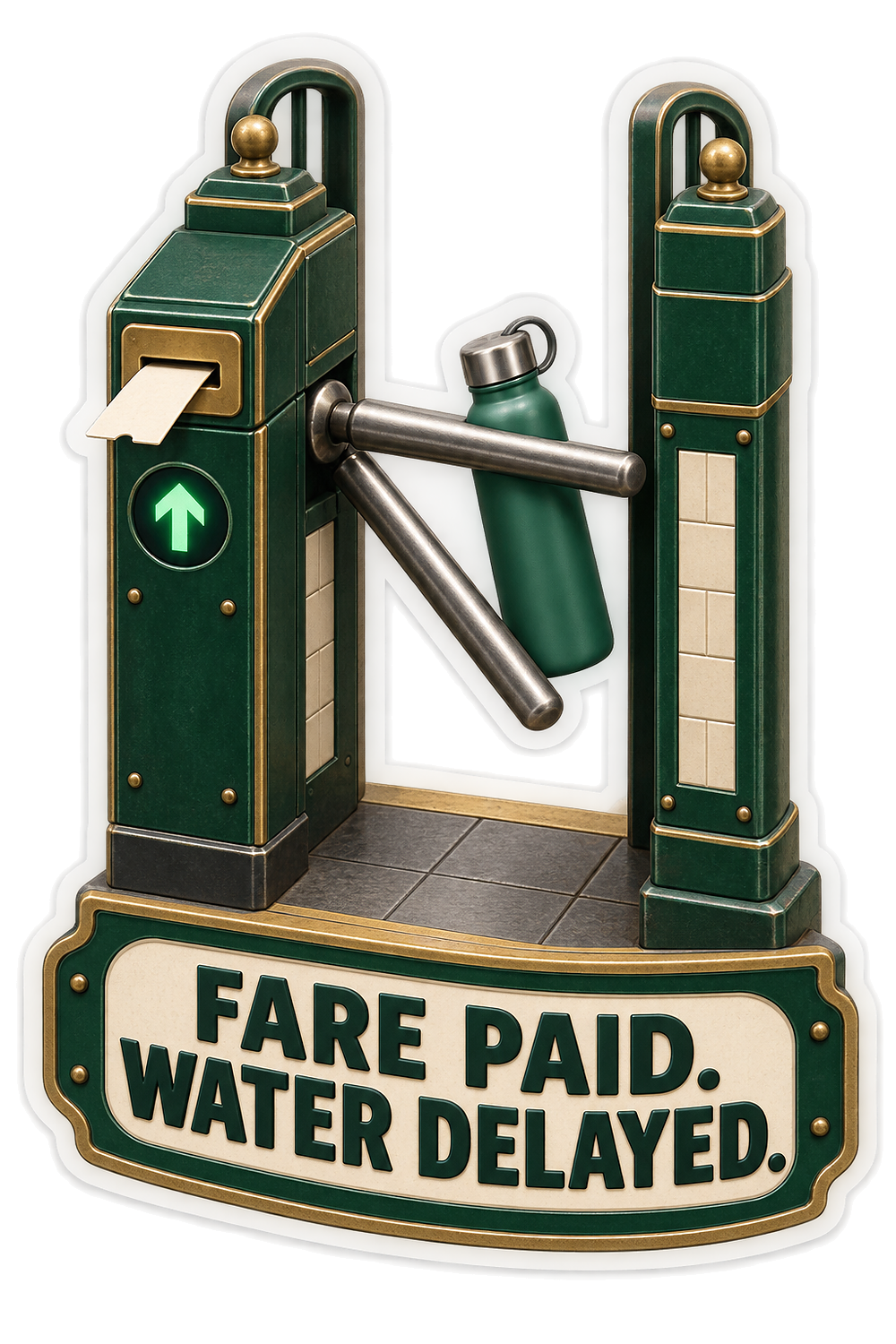 Fare Paid Vinyl Sticker Decal