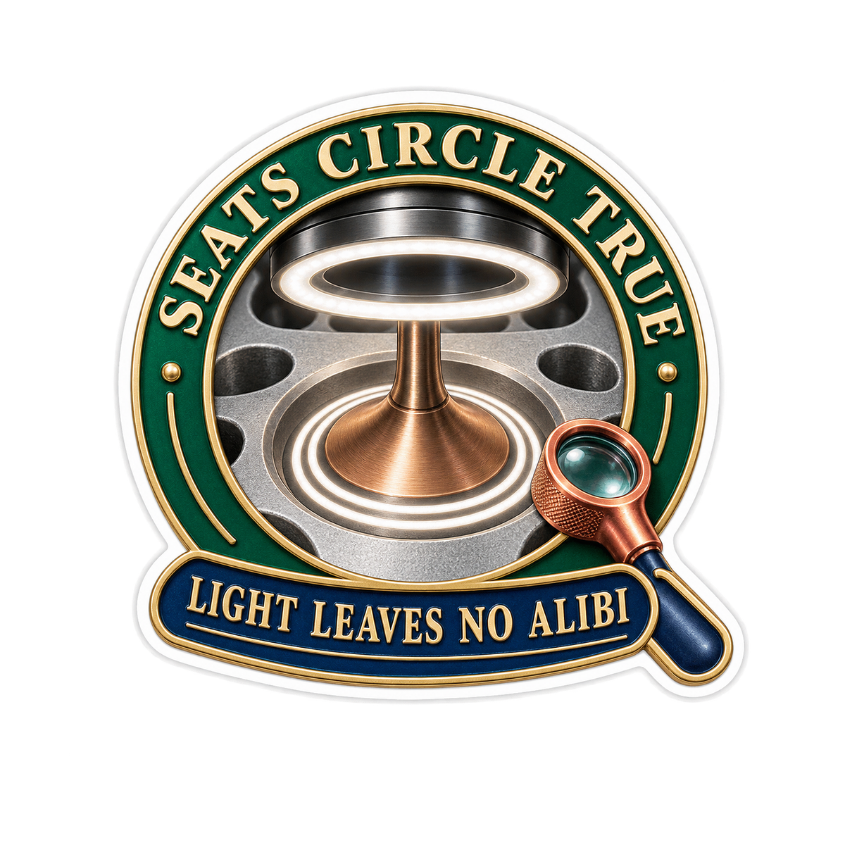 Valve Seat Light Band Check Vinyl Sticker Decal