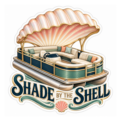 Shade By The Shell Vinyl Sticker Decal