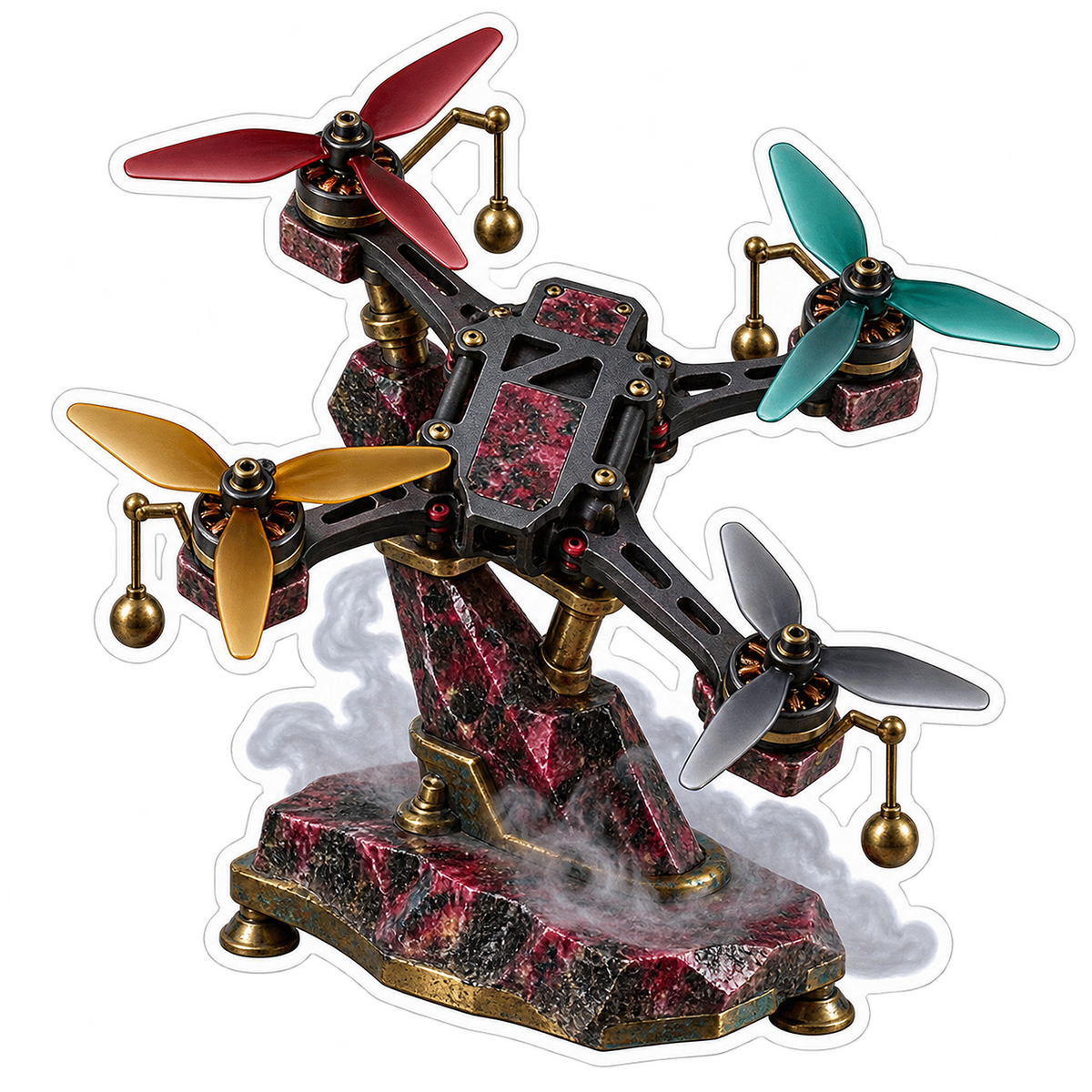 Drone Racing Eudialyte Propeller Balancing Perch Vinyl Sticker Decal