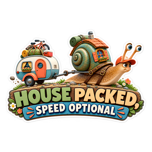House Packed Speed Optional Vinyl Sticker Decal