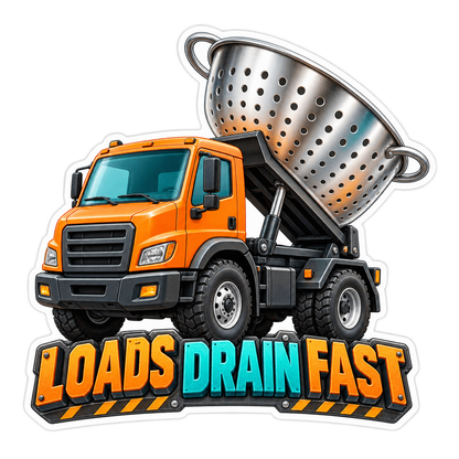 Loads Drain Fast Vinyl Sticker Decal