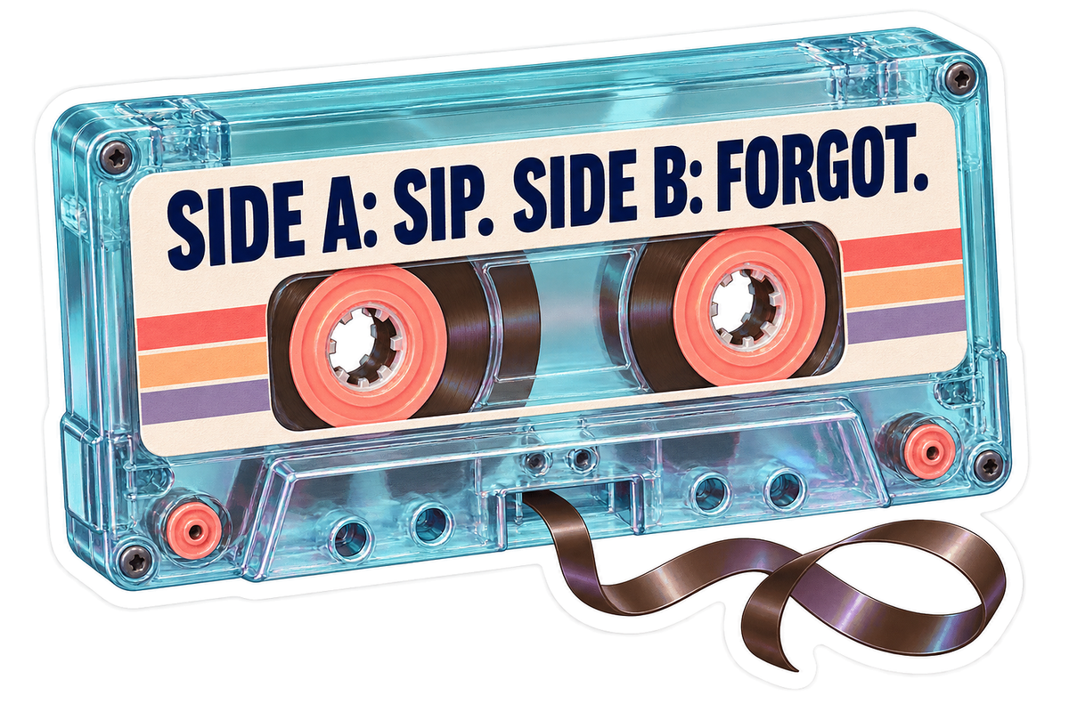 Side A Sip Vinyl Sticker Decal