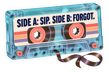 Side A Sip Vinyl Sticker Decal