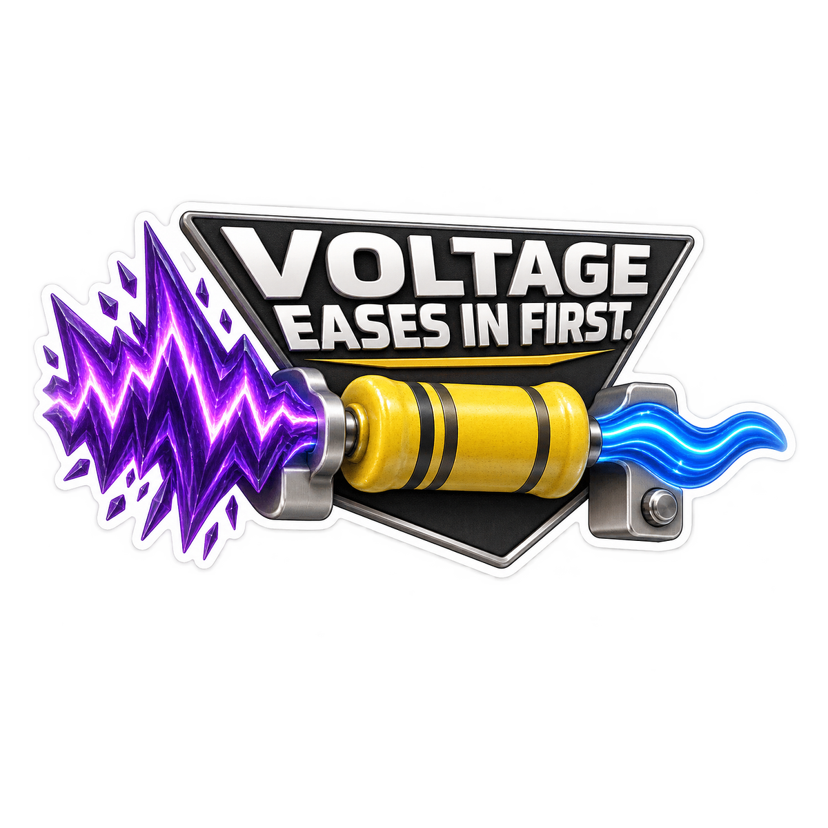 Ev Precharge Resistor Voltage Eases Vinyl Sticker Decal