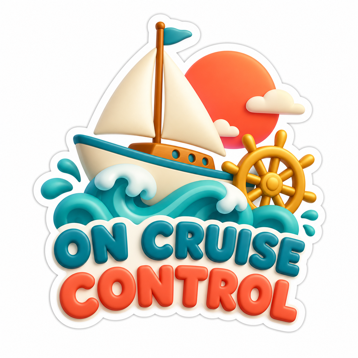 On Cruise Control Vinyl Sticker Decal