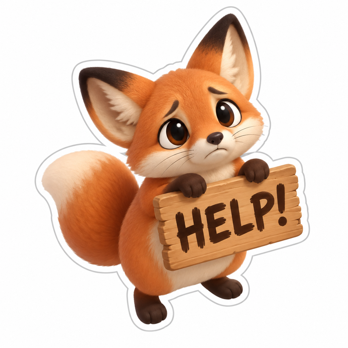 Help! Vinyl Sticker Decal