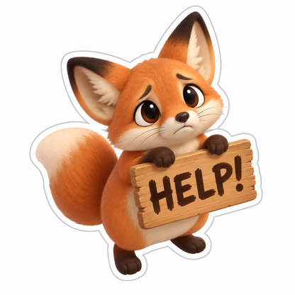 Help! Vinyl Sticker Decal