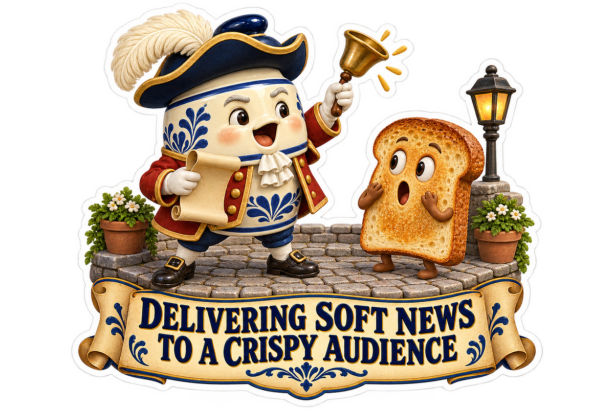 Butter Bell Town Crier Vinyl Sticker Decal