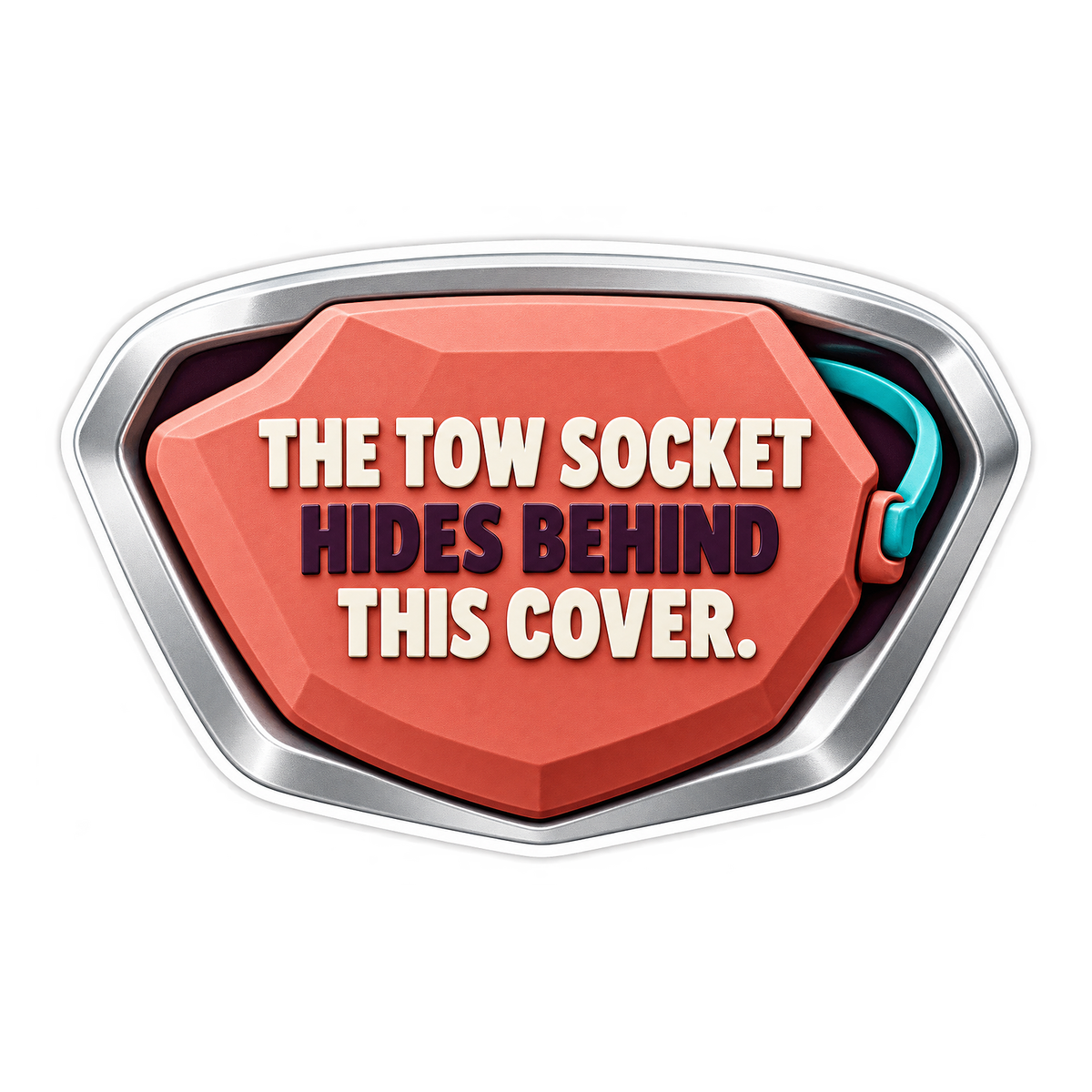 Tow Eye Socket Cover Vinyl Sticker Decal