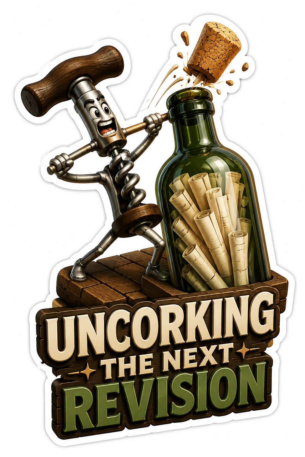 Uncorking Revision Vinyl Sticker Decal