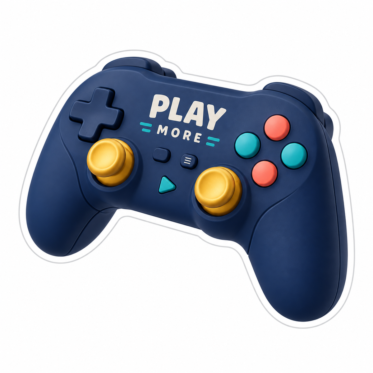 Navy Game Controller Vinyl Sticker Decal