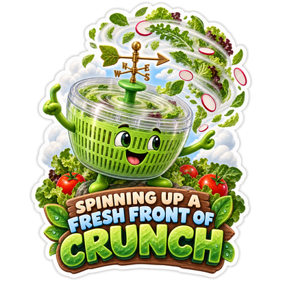 Salad Spinner Weather Machine Vinyl Sticker Decal